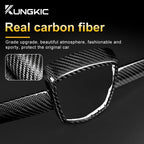 Real Hard Carbon Fiber Front Logo Frame Cover For Abarth 595 695 2012 2013 2014 2015 2016 2017 2018 2019 2020 2021 2022 2023