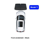 Privacy Full Cover Car Sunshade For Tesla Model Y 2024 Glass Roof Sun Shade Window Sunroof UV Shield Camping Travel Accessories