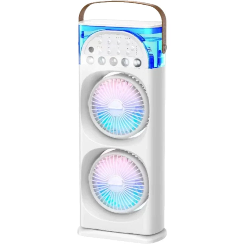 2025 5 Port Air Cooler Fan Oscillating Mist Fan with Aromatherapy, Col