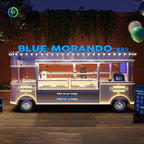 Customized Full Kitchen Equipment Mobile Trailer Camper Caravan Food Truck For Outdoor Commercial Vending Catering
