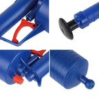 Air Power Drain Blaster Gun High Pressure Pipe Plunger Drain Cleaner Pump Pipeline Clogged Remover Bathroom Sink Toilet Cleaner