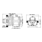 12V/24V Diaphragm Pump Self-priming Water Pump Industrial Water Booster Pressure Pump 45PSI 3.0GPM