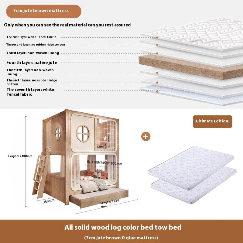 Kids Bed Kids Bedroom Furniture Children's Family Girl Beds Letto Bambini Children's Montessori Bed Wood Children's Bed