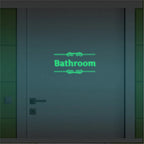 Wallpaster Bathroom Luminous Sticker Toilet Stickers Fluorescent Wallpaper Removable Sticker Wall Stickers For Living Room