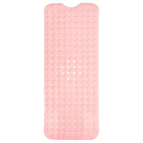 Bath Tub and Shower Mats Non Slip Bath Mat, Non Slip 40 x 16 Inch Extra Large Bathtub Mat, Machine Washable Bathmat with Drain