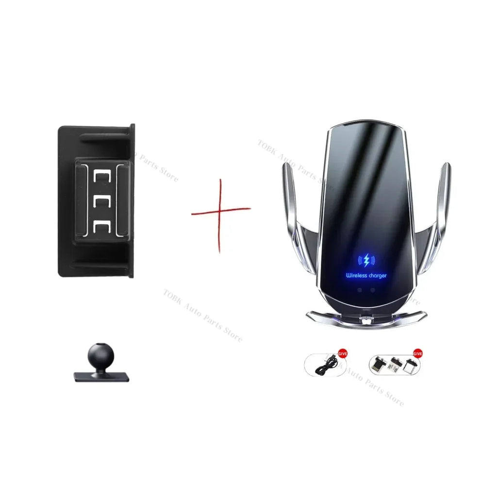 For Audi A6 C6 4F 2005-2011 Mobile Car Holder Fixed Bracket Base Special Car Phone Mount Wireless Charging Car Accessories