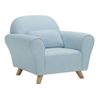 Children's Upholstered Accent Armchair Stylish Indoor Armchair Cozy Foam Filling Sturdy Wooden Frame Easy Assembly Kids Room