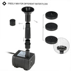 Decdeal Solar Powered Water Pump