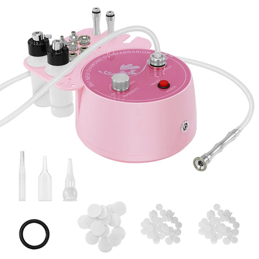 3in1 Diamond Microdermabrasion Machine For Facial Skin Care Blackhead Removal Acne Wrinkle Vacuum & Spray Tool