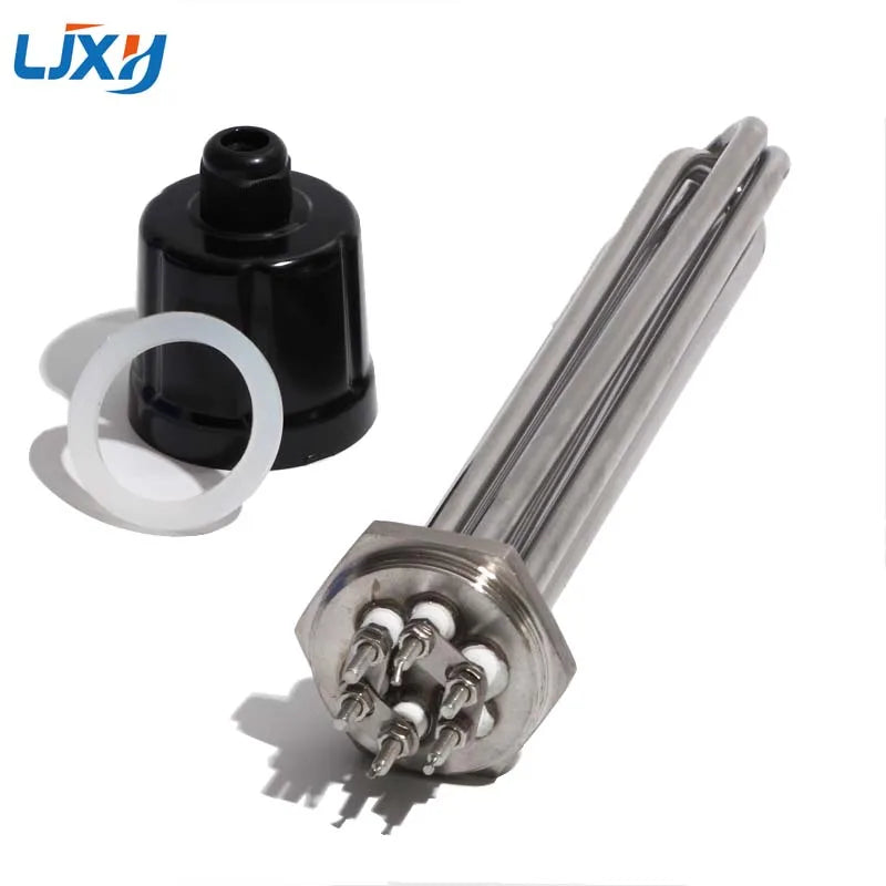 LJXH DN40 (47mm) Water Heater Heating Element 220V 380V 3KW 4.5KW 6KW 9KW 12KW All 304 Stainless Steel