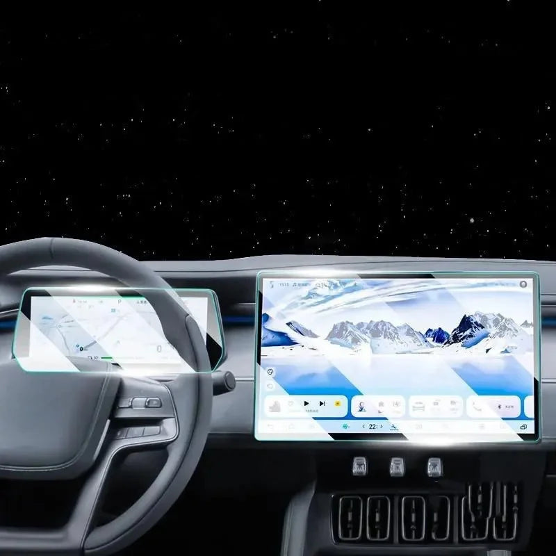For BYD Song L 2023 2024 Car Infotainment Radio GPS Navigation Dashboard Tempered Glass Screen Protector Film Car Accessories