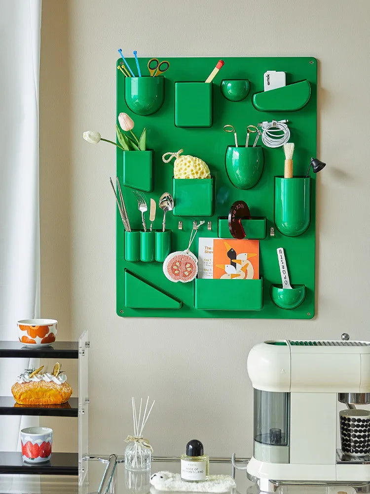 Wall Mounted Organizer Rack – Storage Shelf for Office, Kitchen, Bathroom