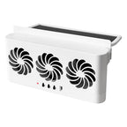 Solar Powered Car Exhaust Fan Eliminate Peculiar Smell Car Radiator Cooling Fan USB Powered Car Window Air Vent Fan for Vehicles