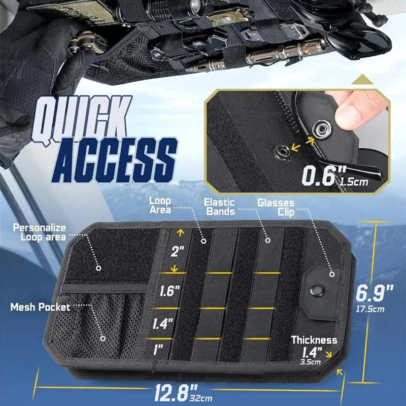 Car Sun Visor Organizer Universal Car Sunshade Storage Clip for Car Accessories Molle Hunting Gears Bag