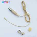 TL48 Very Very Mini Clip-On Lavalier Microphone For Sennheiser Shure MiPro AKG TA4F TA3F Dual Ear Hanging HeadMic 3.5mm TA4F