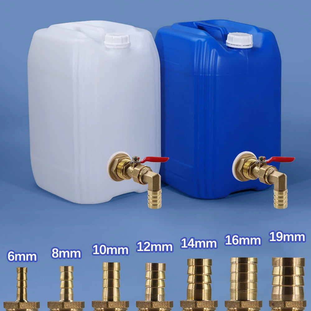 6-19mm Brass Pagoda Ball Valve Hose Adapter Water Tank Coupling Joint for Aquarium Fish Tank Garden Irrigation Tube Pipe Fitting