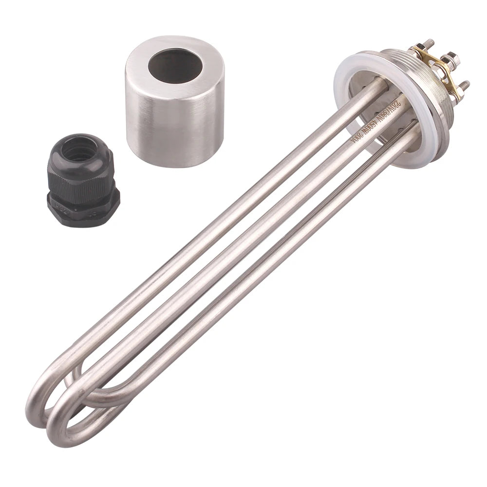 220V/380V Immersion Heating Element 2" Tri-clamp Brewing Heater Electrical Water Tubular Resistance 2KW/3KW/3750W/4.5KW/6KW
