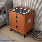 Minimally Modern Intelligent Bluetooth Speaker Bedside Table Household Smart Cabinet with Lights and Wireless Charging