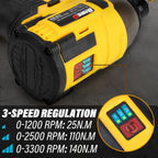 BABEQ 16.8V Brushless Electric Screwdriver 3 Speed Mini Cordless Screwdriver for Household Disassembly Torque Repair Tools