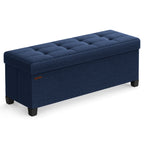 Foldable Storage Ottoman Bench with Legs, 43'' End of Bed Chest