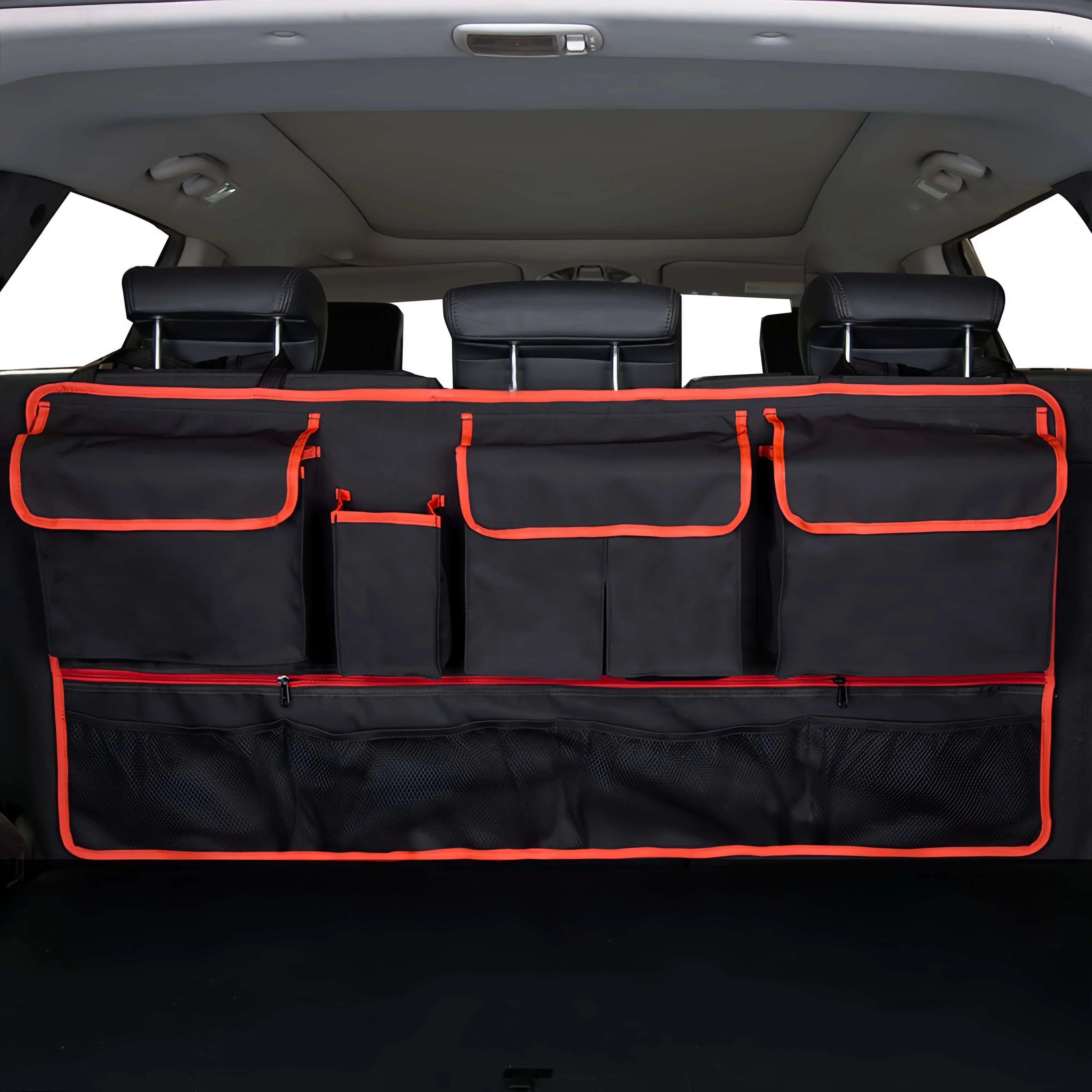 Multi-Pocket Car Back Seat Hanging Organizer Storage Bag with 9 Pockets Waterproof Oxford Cloth Auto Back Seat Bag Universal