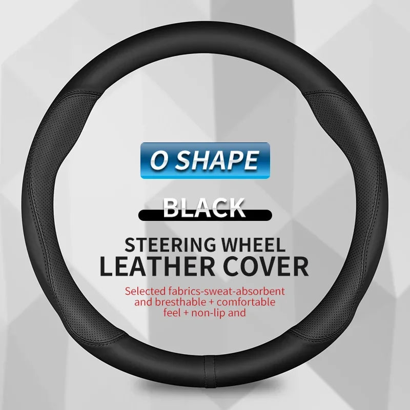 For VW Volkswagen MK2 MK3 MK4 MK5 MK6 MK7 MK8 GOLF 5 6 7 GTI POLO R, New Type Microfiber Leather Car Steering Wheel Cover