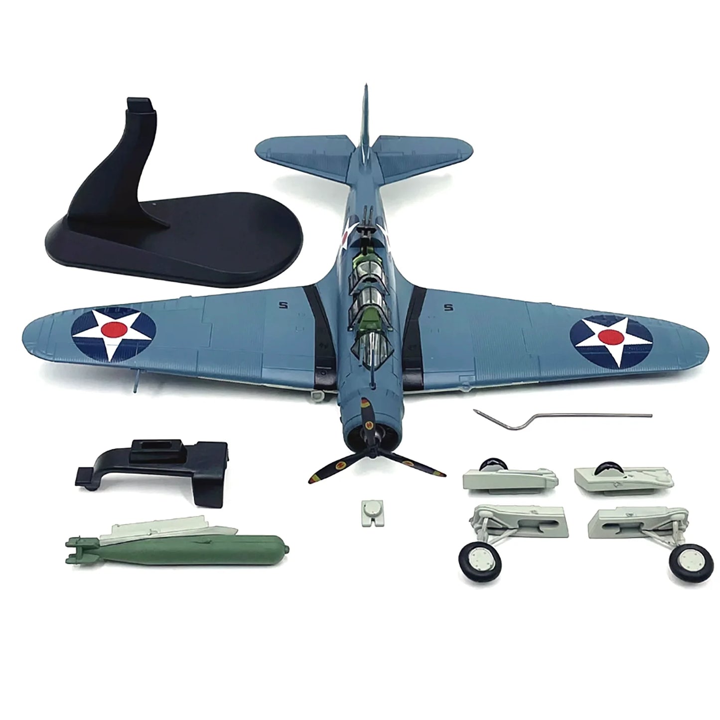 Alloy Metal Airplane Model 1/72 Scale American TBD Torpedo Bomber Aircraft Models Military Plane Toys Ornaments For Collection