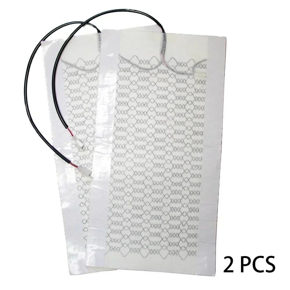 12V Universal Carbon Fiber Car Seat Heater Heat Pads 3 Level Heated Round Cushion Switch Kit Winter Warmer Seat Cover Set