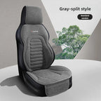 All-Season Linen Car Seat Covers Universal Fit for Sedans SUVs Trucks - Breathable Durable Comfortable Interior Accessories