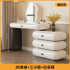Luxury Modern Makeup Vanity Dressers For Bedroom Headdresses Hairstyles Comfortable Vanity Desk With Light Mirror With Seat