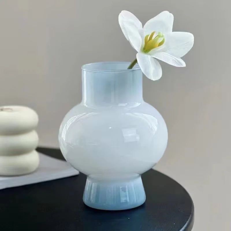 Retro Glass Vase Flower Vase Decoration Home Decoration Flower Bottle Vase for Flowers Wedding Table Decor Home Desktop Decor