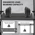 Garment Rack Shoe Clothing Organizer System Shelves Freestanding Multifunctional Clothes Wardrobe Metal Black