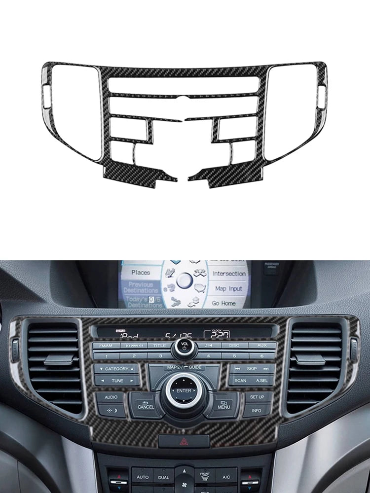 Brand New ABS Carbon Fiber Decorative Car Various Parts Cover Trim Sticker For ACURA TSX 2009-2014 Interior Accessories Stickers