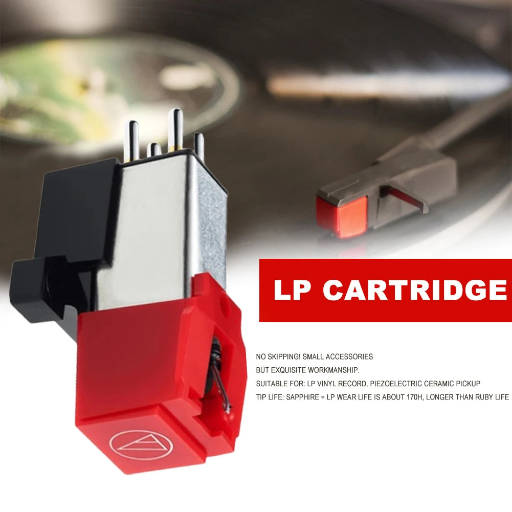 AT91R Replacement Conical Turntable Stylus Dual Moving Magnet Stereo Phono Cartridge HiFi Parts for LP Vinyl Record Turntable