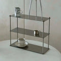 Modern Stainless Shelf Steel 2/3 Layers Minimalist Storage Rack  Cup Cosmetics Rack Kitchens Accessories Storage Organization