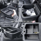 Console Organizer Compatible with 2007-2014 GMC Sierra 2500 3500/Chevy Silverado 2500 3500/Tahoe/Yukon XL/Suburban 1500 & 07-13