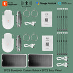 LifeLibero Tuya Smart Curtain Robot Bluetooth Curtain Motor Smart Life Fit to Electric Curtain Rail Track Rod I U Support Alexa