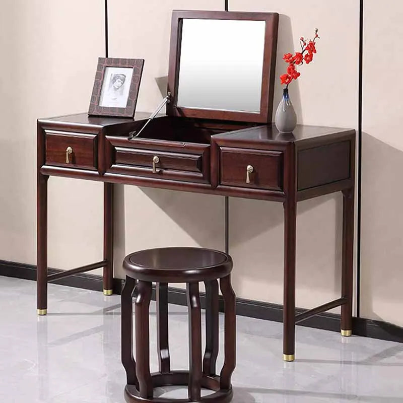 Stool Box Girl Dresser Eithe Drawers Luxury Brown Women Wooden Dressing Table Storage Living Room Comoda Pra Quarto Furniture