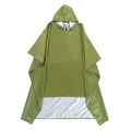 3-in-1 Multifunction Travel Waterproof Poncho Outdoors Rain Coat Shelter Camping Mat Backpack Cover Women Men Raincoat
