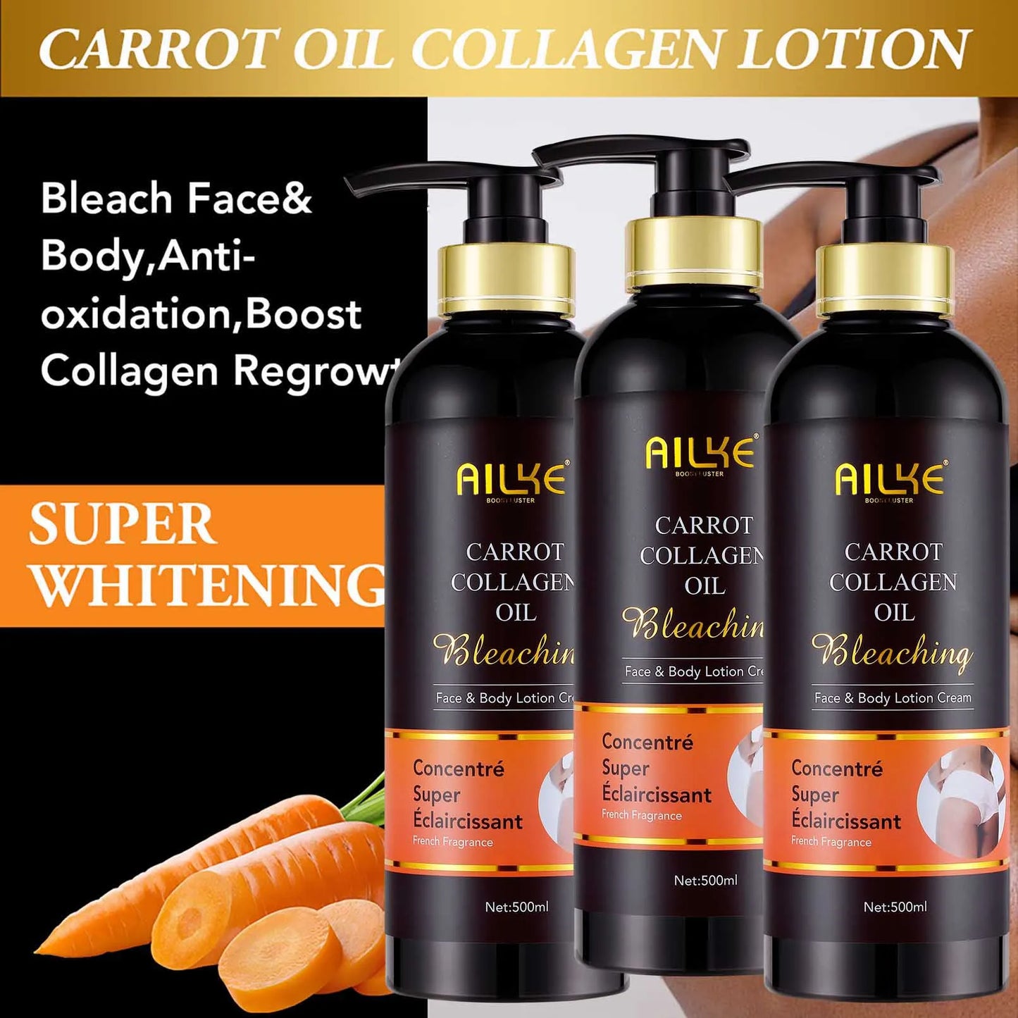 AILKE Collagen Skincare Set – Whitening, Moisturizing & Spot Removal