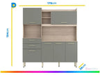 Demóbile Select 2 Drawers Compact Kitchen