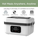 Portable Wireless Lunch Box Heating Water-free Bento Box Large Capacity Insulated Lunch Box For Travel/Office LCD Display
