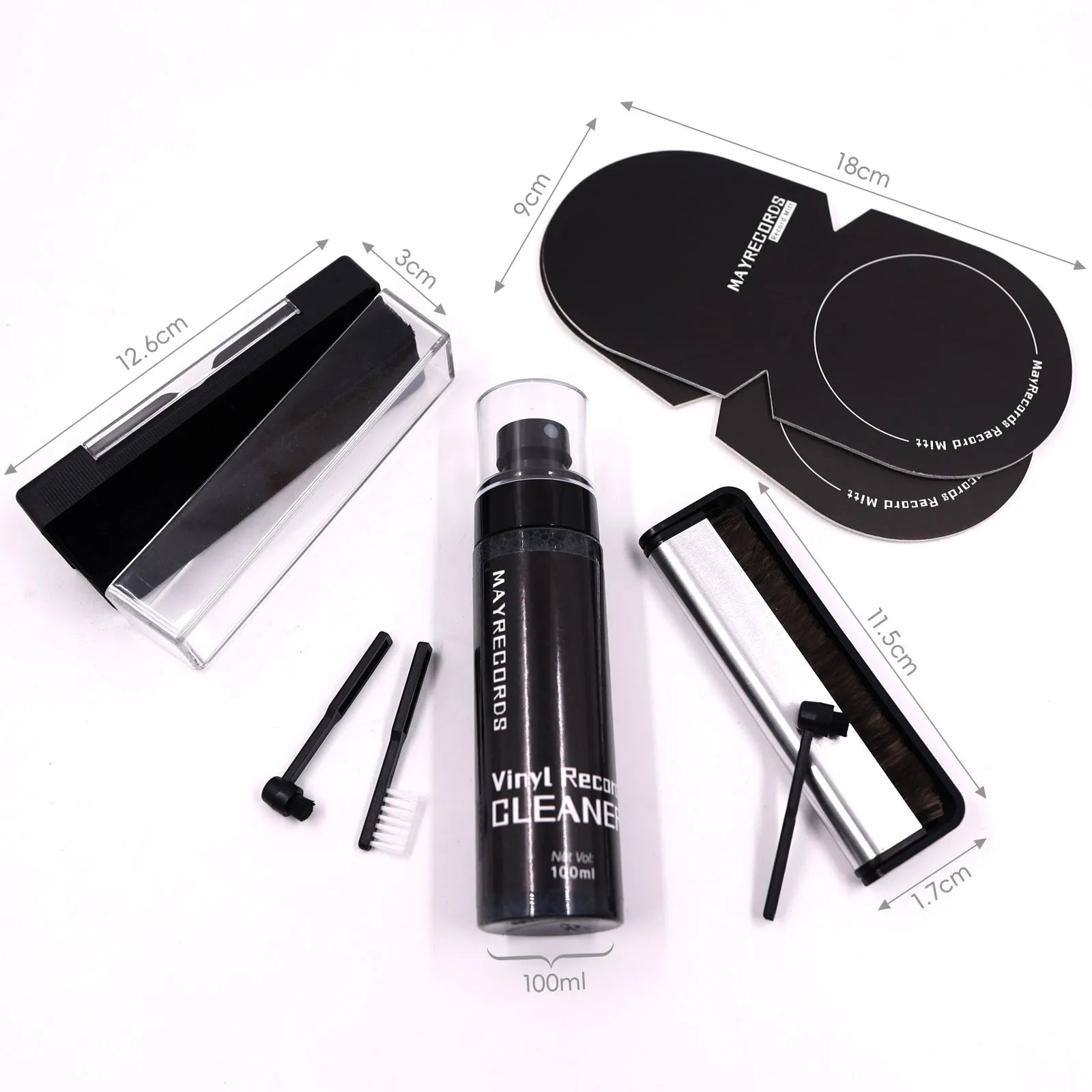 Hot Multi-Suit Anti-Static Record Cleaning Kit Dust Remover CD/LP Vinyl Phonograph Turntable Player Records Cleaning Accessories