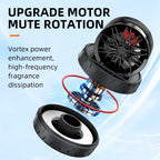 Solar Car Air Freshener Wheel Hub Design Perfume Diffuser Decoration Vehicle Wheel Rotating Air Freshener Vehicle Air Fresheners