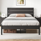All-Metal Bed Frame with Headboard & Footboard - Under Bed Storage, No Box Spring Needed | Easy Assembly