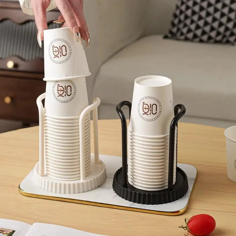 Kitchen Paper Cup Holder Disposables Cups Picker Multifunctional Desktop Cup Storage Rack Household Coffee Cup Holder For Home