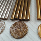 20Pcs/Lot Antique Hot melt Glue sticks Metal color Silicone bars for gun Golden/Silvery/Champagne/Bronze DIY Sealing wax