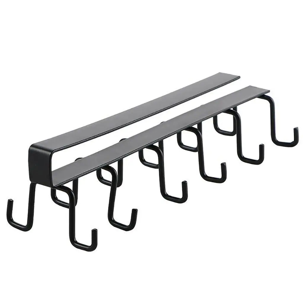 Household for Cabinet,Kitchen,Bar Metal Punch-free Cabinet Hook Mug Hook Rack Kitchen Organizer Hanging Cup Holder