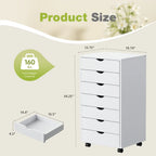 7-Drawer Wooden Storage Chest