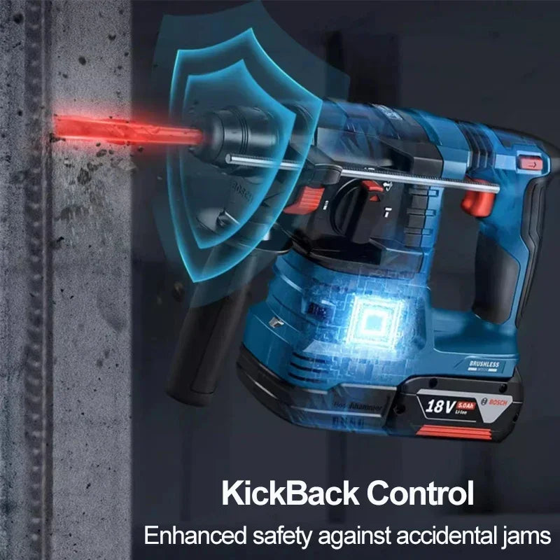BOSCH GBH 185-LI Professional Brushless Rotary Hammer Impact Drill SDS PLUS 18V Rechargeable Concrete Electric Hammer GBH185-LI